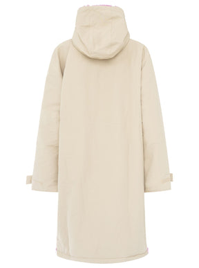Zwillingsherz - Oversize Windjacke - Mittelbeige/Rosa