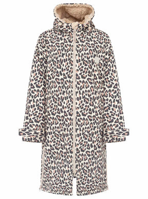 Zwillingsherz - Oversize Windjacke mit Teddyfutter - Leo Beige/Schwarz
