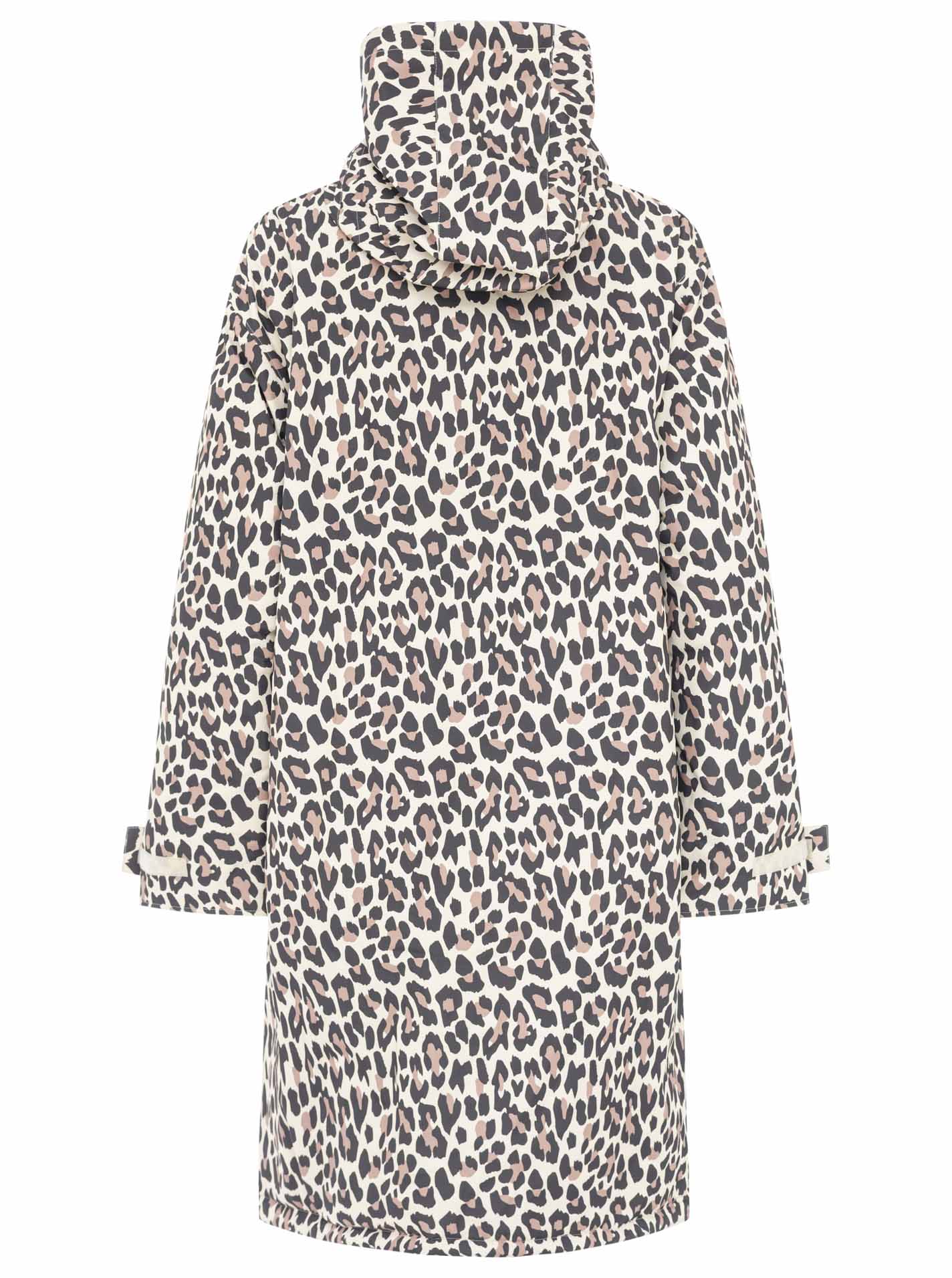 Zwillingsherz - Oversize Windjacke mit Teddyfutter - Leo Beige/Schwarz