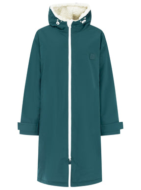 Zwillingsherz - Oversize Windjacke mit Teddyfutter - Petrol