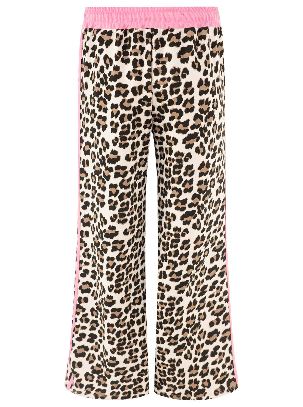 Zwillingsherz - Lounge Hose "Leo mit Kontrastbund" - Rosa