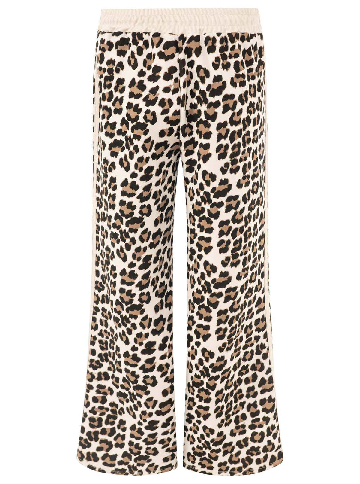 Zwillingsherz - Lounge Hose "Leo mit Kontrastbund" - Beige