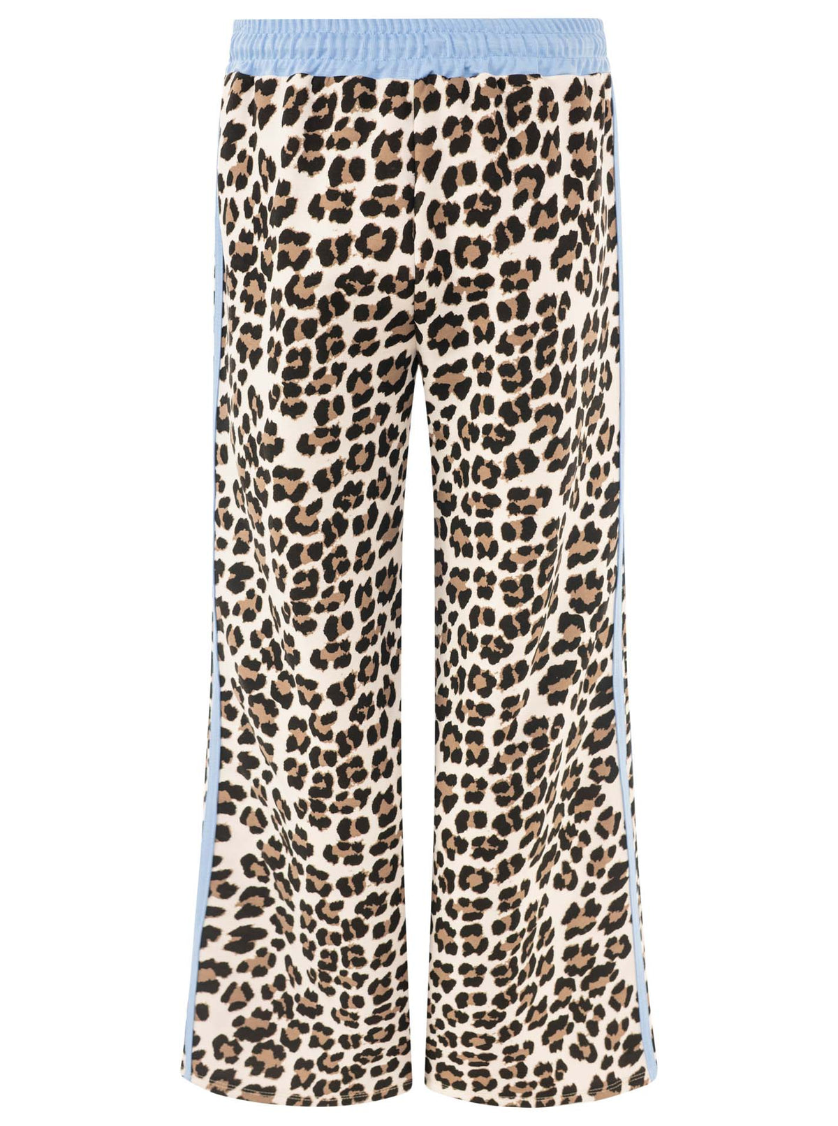 Zwillingsherz - Lounge Hose "Leo mit Kontrastbund" - Hellblau