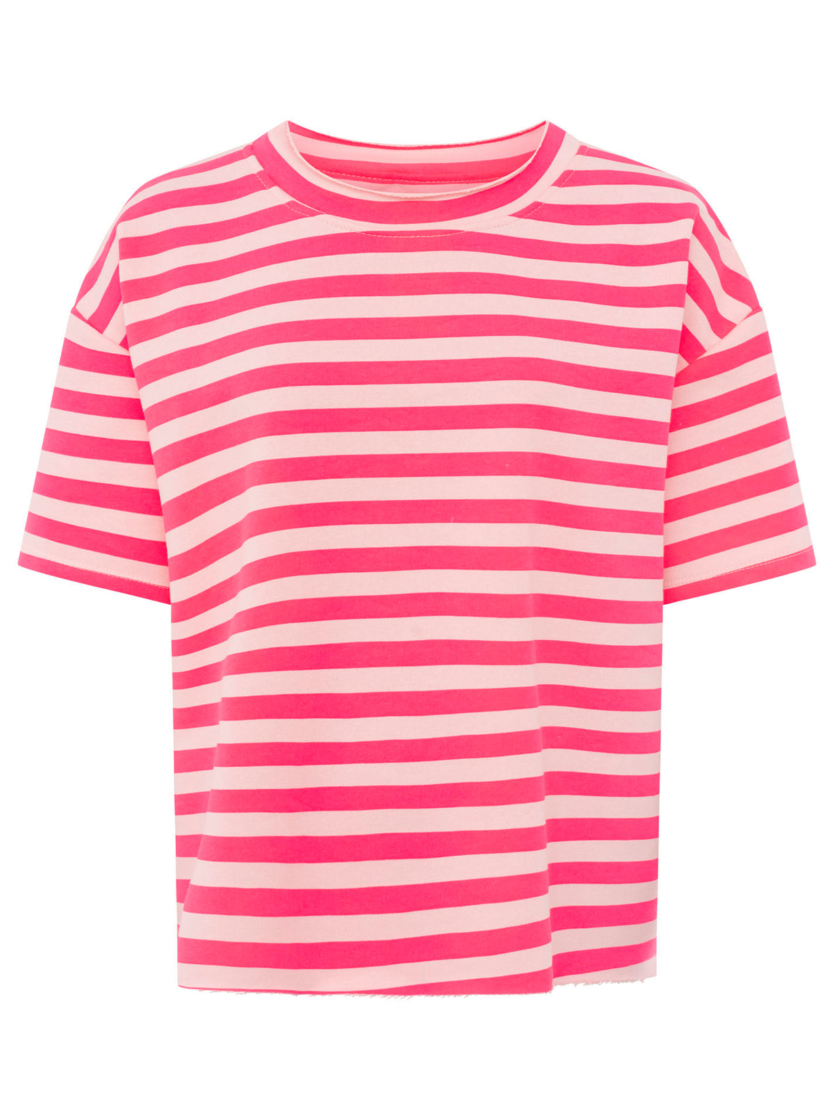 Zwillingsherz - Sweatshirt 1/2 Arm "Neonstreifen" - Pink