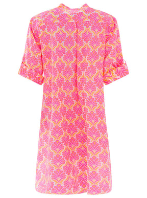Zwillingsherz-tunika-neonpink-rück