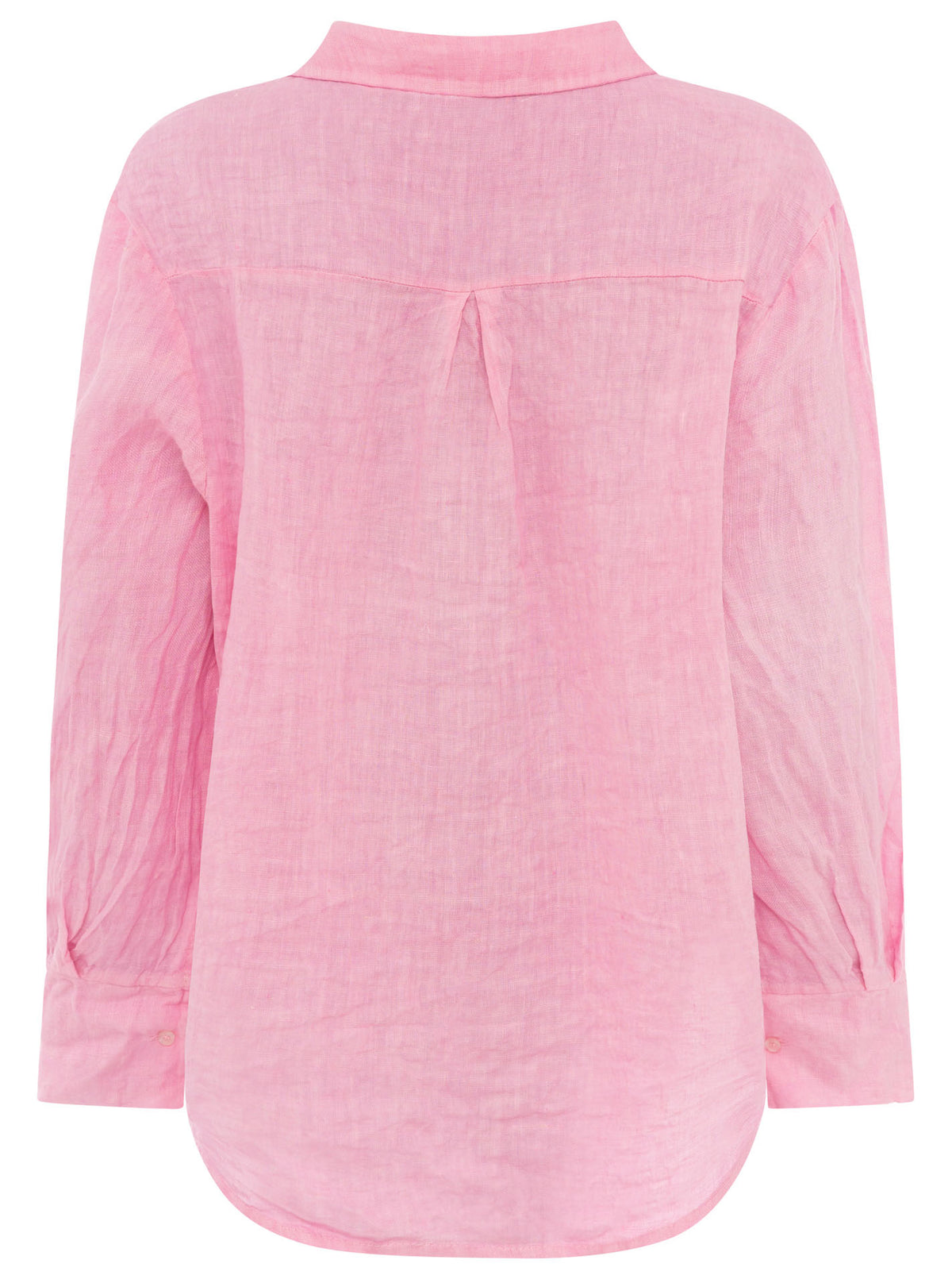 Zwillingsherz - 100% Leinen Bluse "Neon" - Rosa