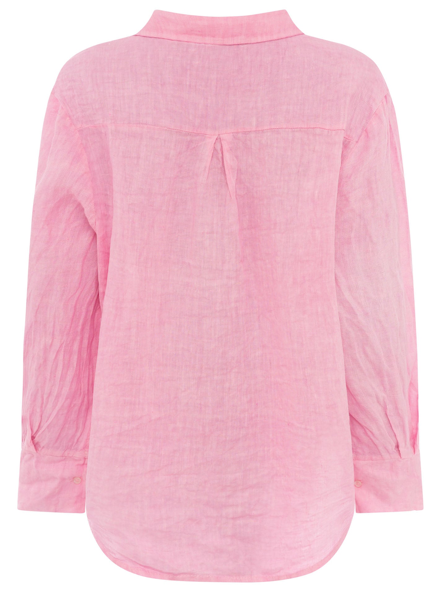 Zwillingsherz - 100% Leinen Bluse "Neon" - Rosa