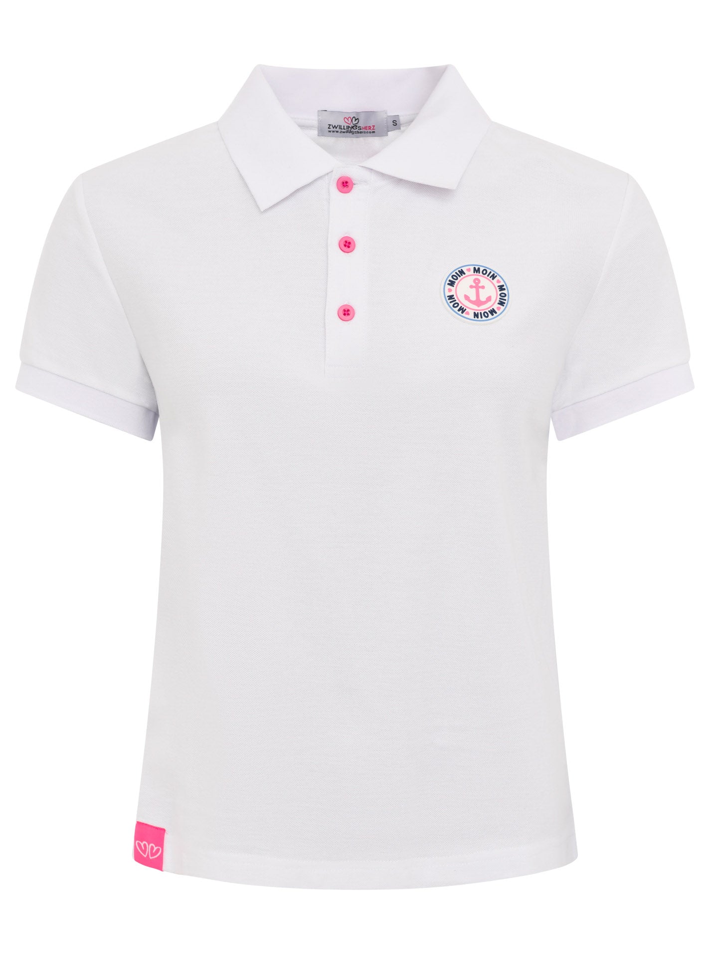 Zwillingsherz - Poloshirt "Maritim" - Weiß