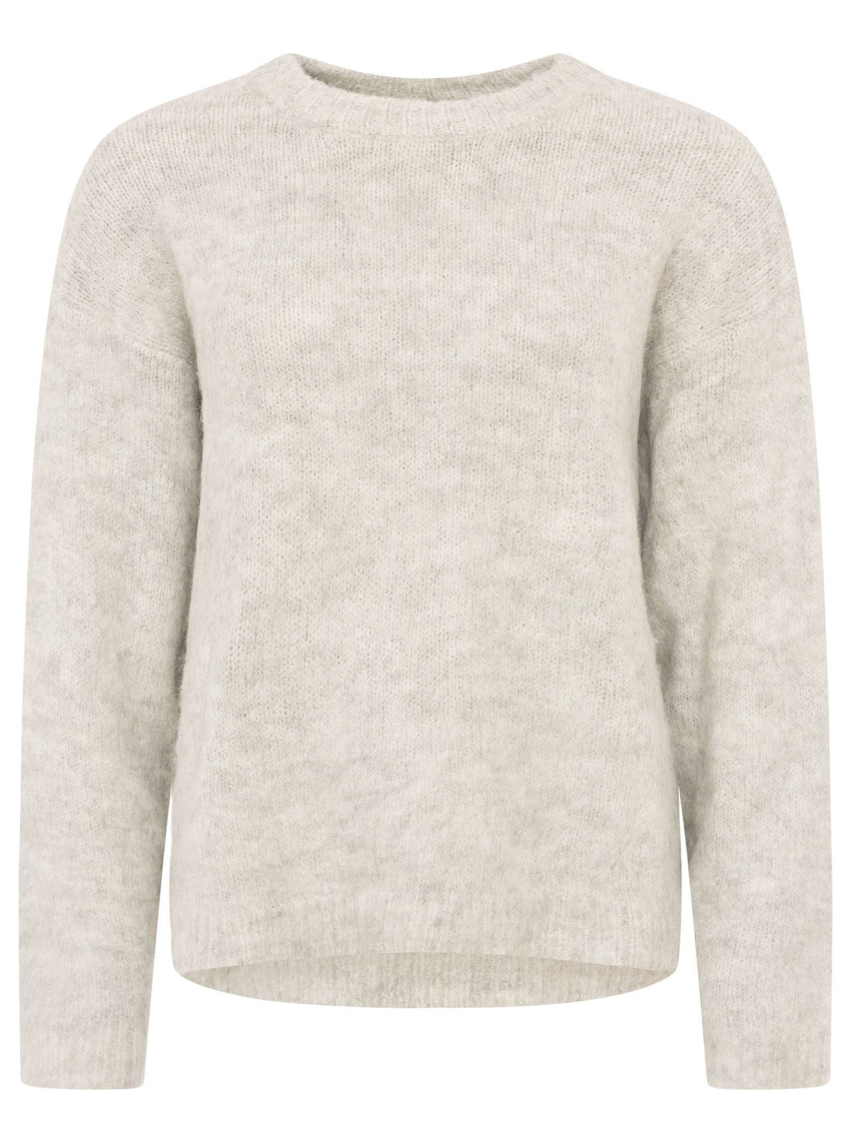 Zwillingsherz - Brushed Alpaka Pullover - Hellgrau