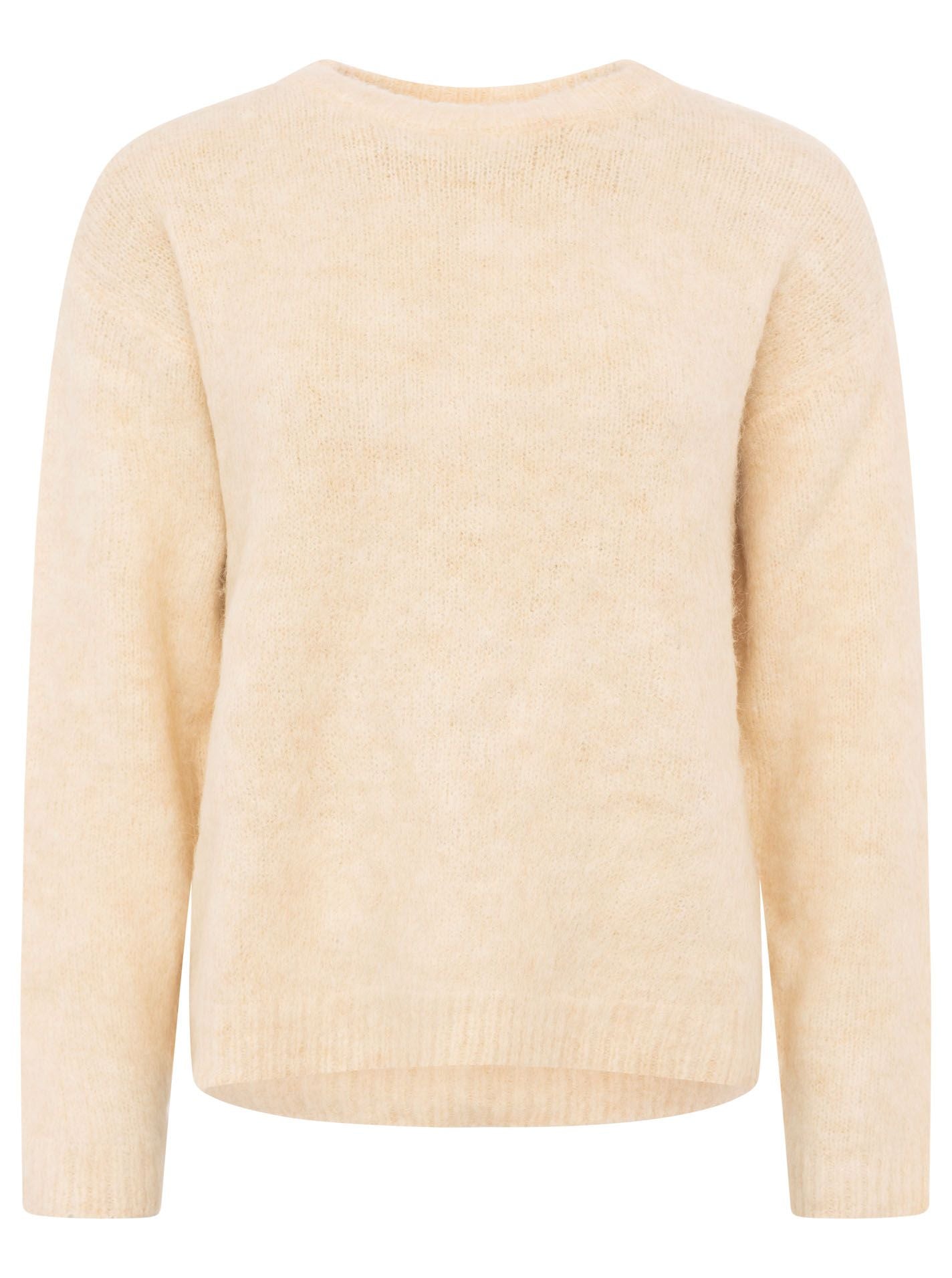 Zwillingsherz - Brushed Alpaka Pullover - Creme