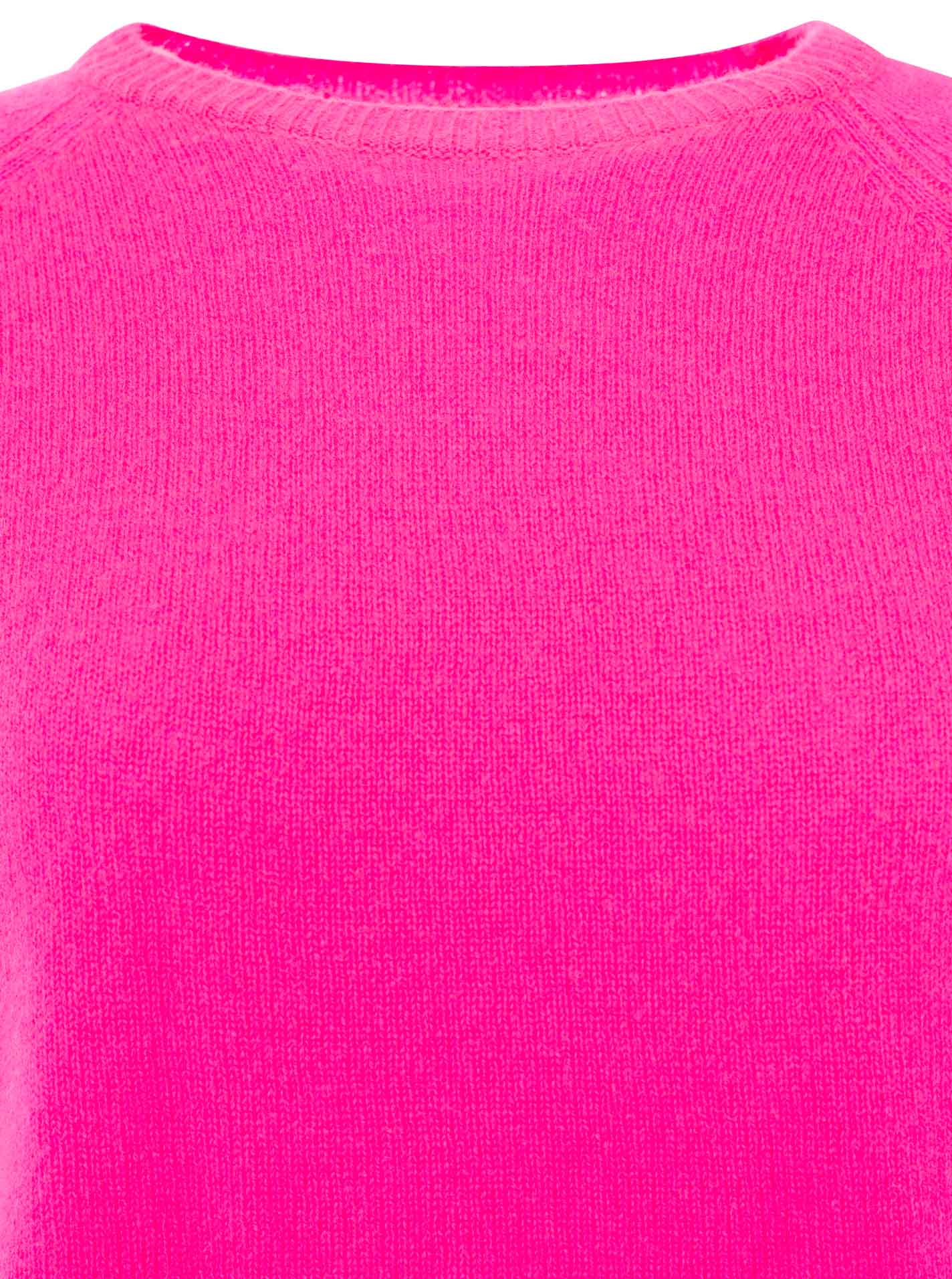 Zwillingsherz 100% Kaschmir / Cashmere Pullover - Neonpink