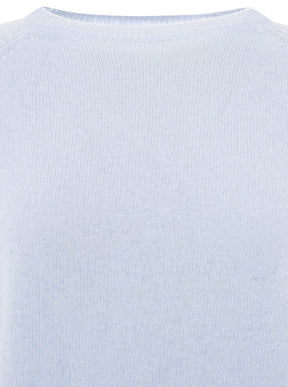 Zwillingsherz -  Zwillingsherz Kaschmir Pullover (100% Cashmere) - Hellblau