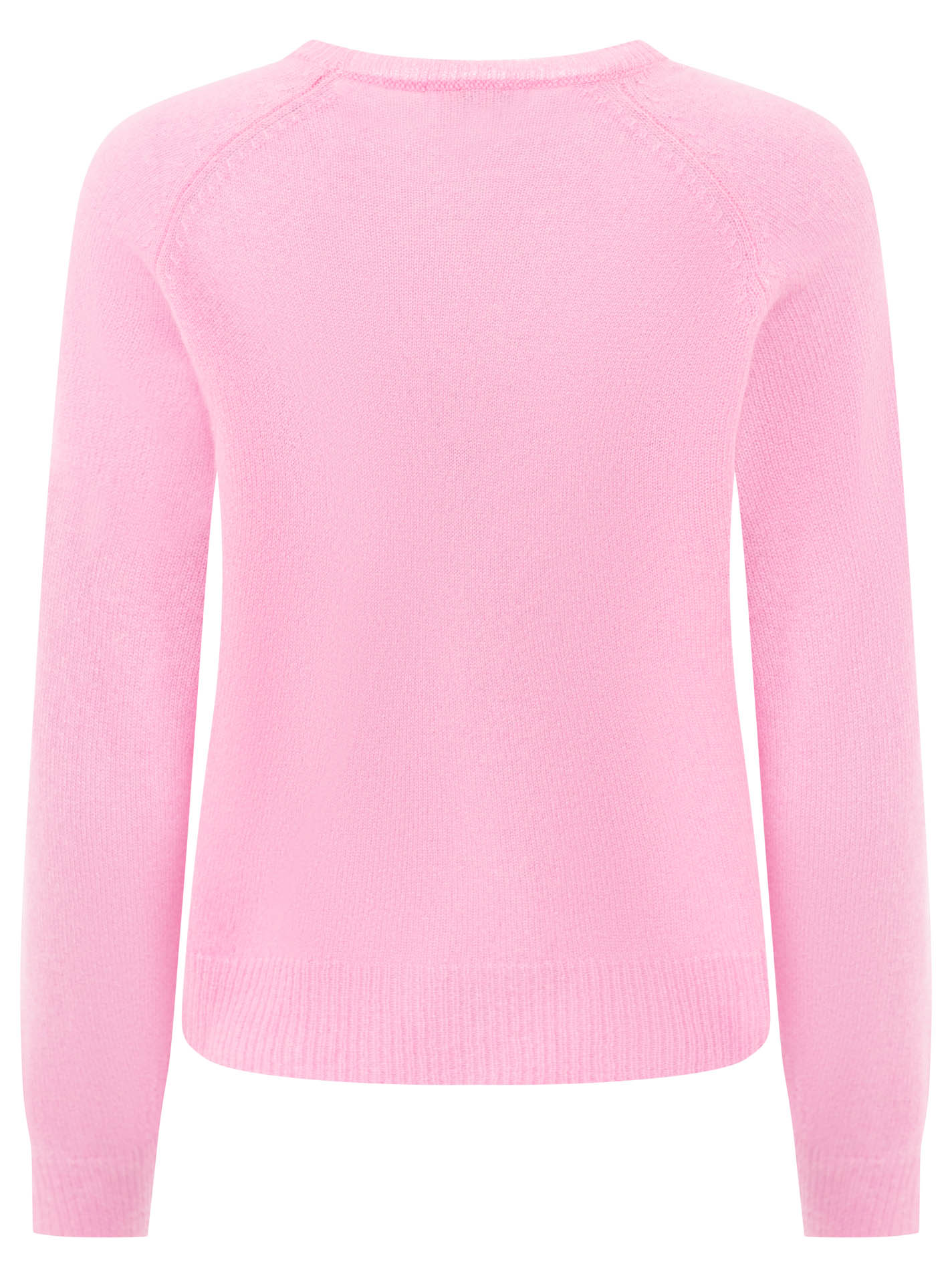 Zwillingsherz Kaschmir Rundhals Pullover (100% Cashmere) - Rosa