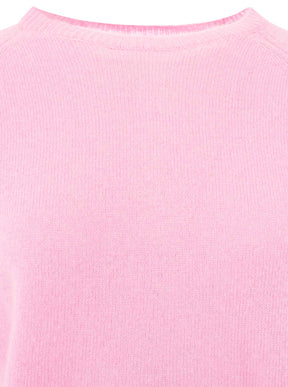 Zwillingsherz Kaschmir Rundhals Pullover (100% Cashmere) - Rosa