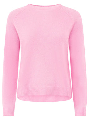 Zwillingsherz Kaschmir Rundhals Pullover (100% Cashmere) - Rosa