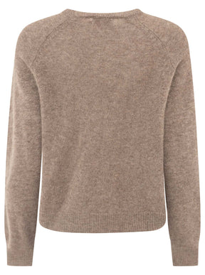 Zwillingsherz Kaschmir Pullover (100% Cashmere) - Taupe