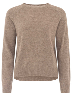 Zwillingsherz Kaschmir Pullover (100% Cashmere) - Taupe