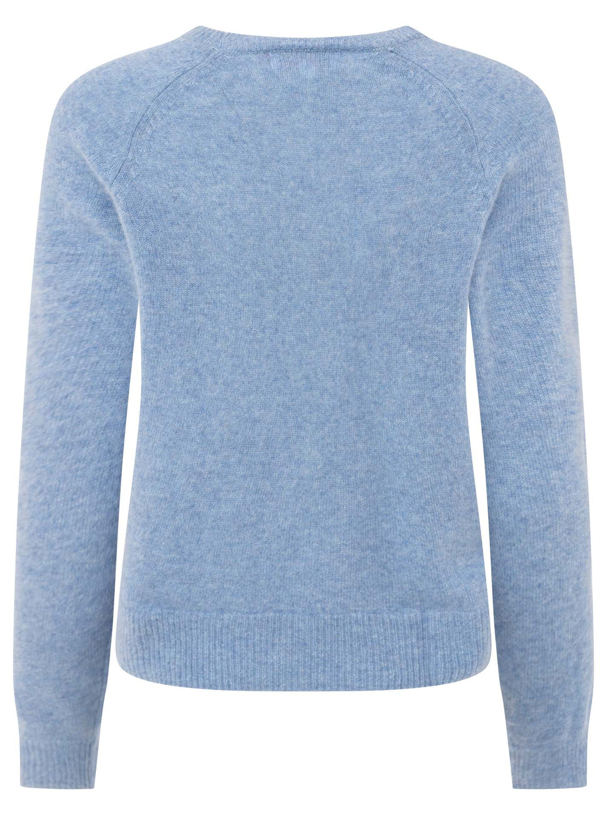 Zwillingsherz 100% Kaschmir Pullover - Jeansblau