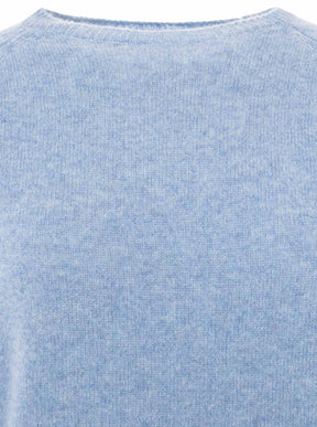 Zwillingsherz 100% Kaschmir Pullover - Jeansblau
