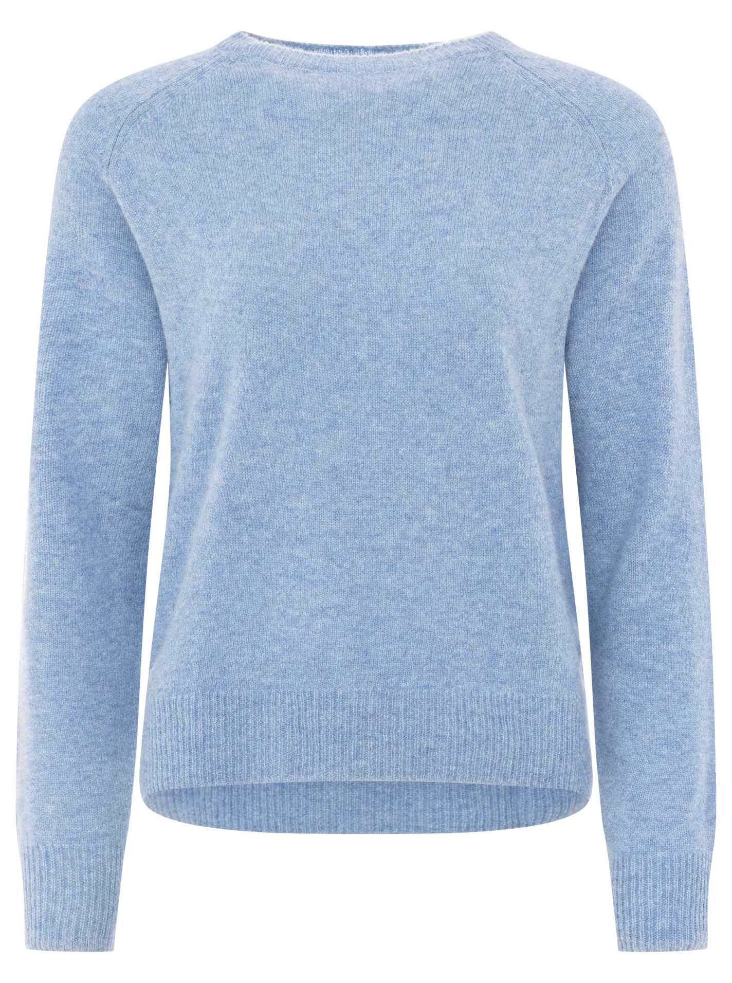 Zwillingsherz 100% Kaschmir Pullover - Jeansblau