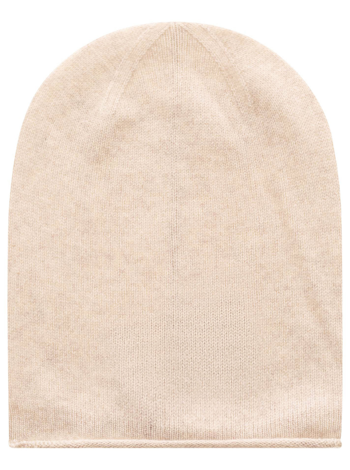 100% Kaschmir Beanie Hellbeige