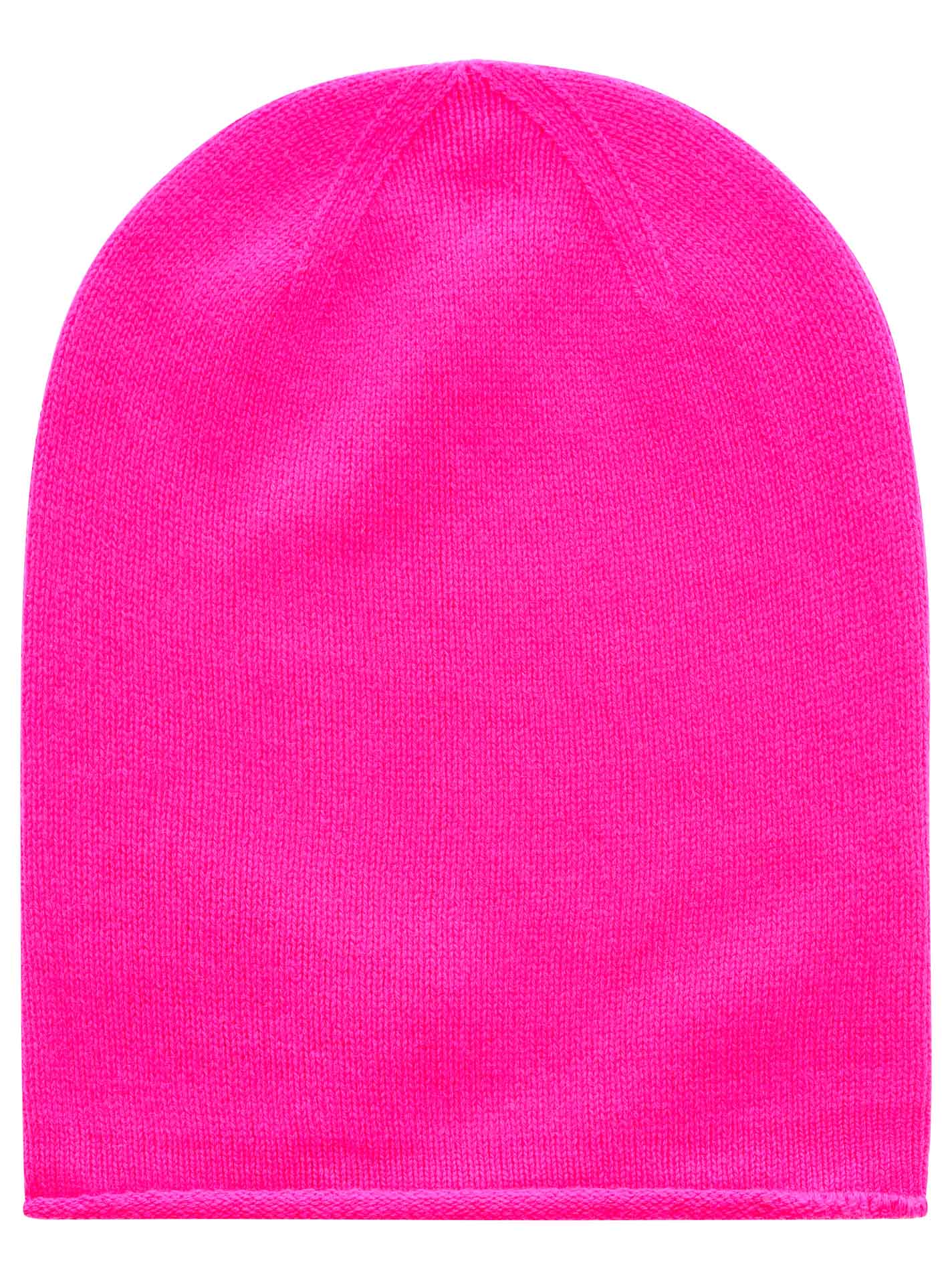 100% Kaschmir Beanie Neonpink