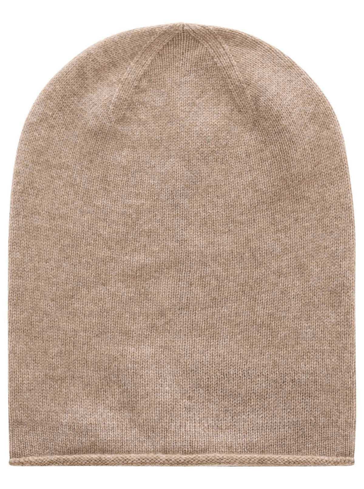 100% Kaschmir Beanie Mittelbeige