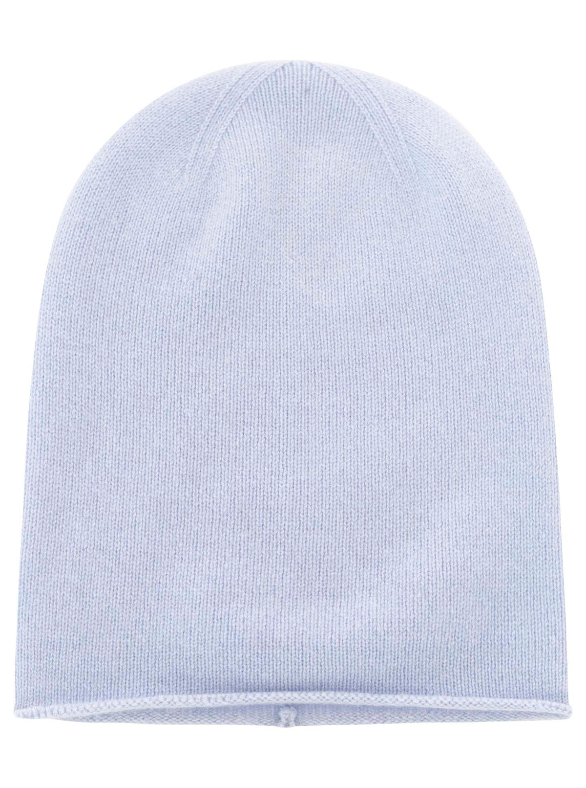 100% Kaschmir Beanie Hellblau