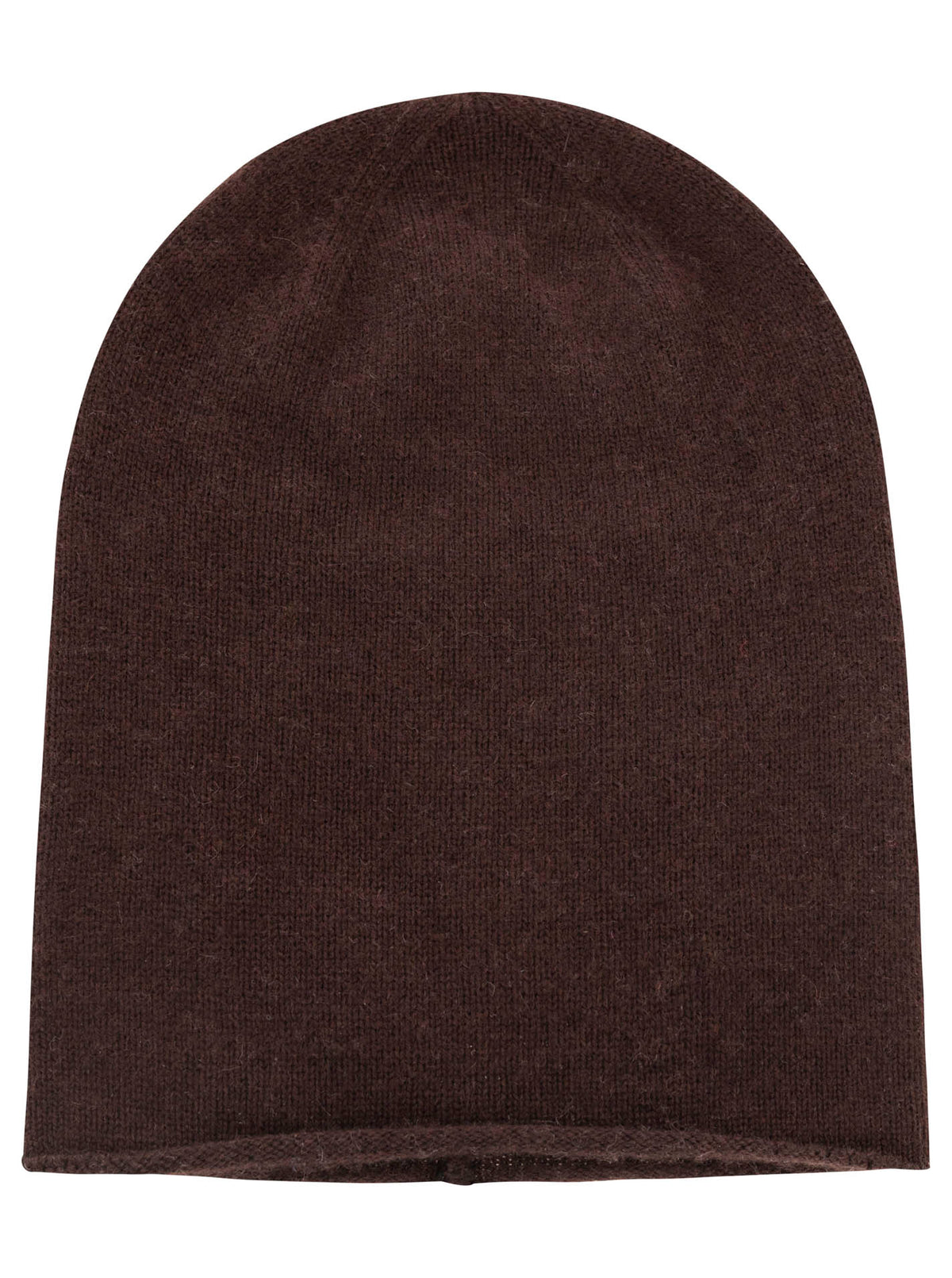 100% Kaschmir Beanie Braun