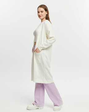 Tamba - Leichter Sommer Cardigan/Strickjacke - Creme