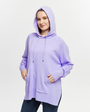 Stilvoll & lässiger Hoodie - Flieder