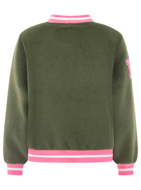 Zwillingsherz Bomberjacke "College Leo" - Khaki