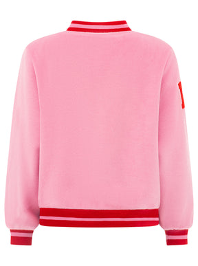 Zwillingsherz Bomberjacke "College Leo" - Pink