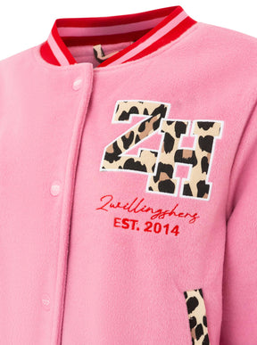 Zwillingsherz Bomberjacke "College Leo" - Pink