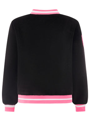 Zwillingsherz Bomberjacke "College Leo" - Schwarz