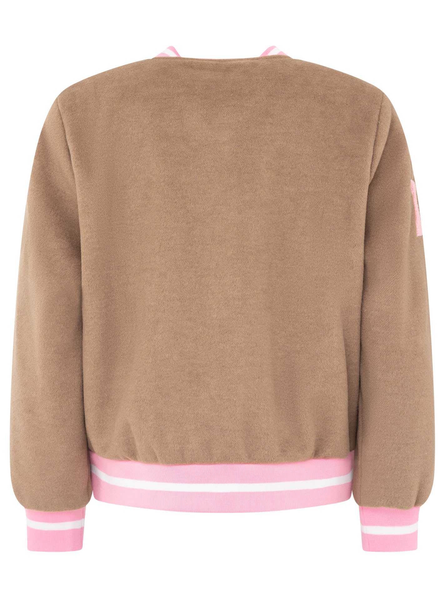 Zwillingsherz Bomberjacke "College Leo" - Taupe