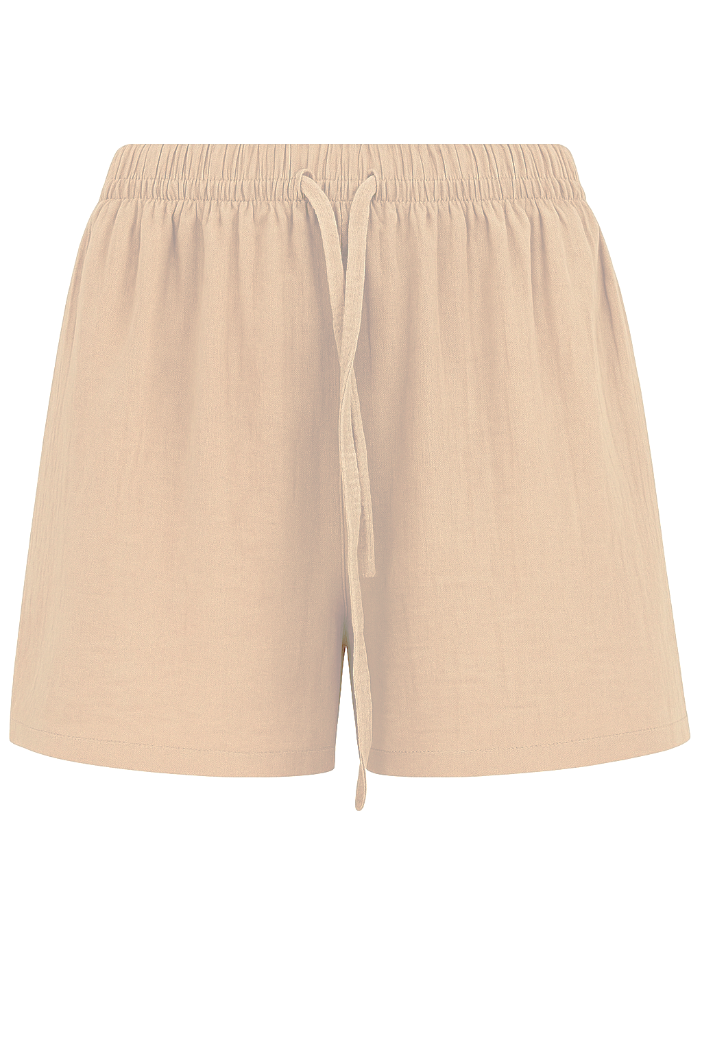 Natürliche Musselin Shorts - Beige