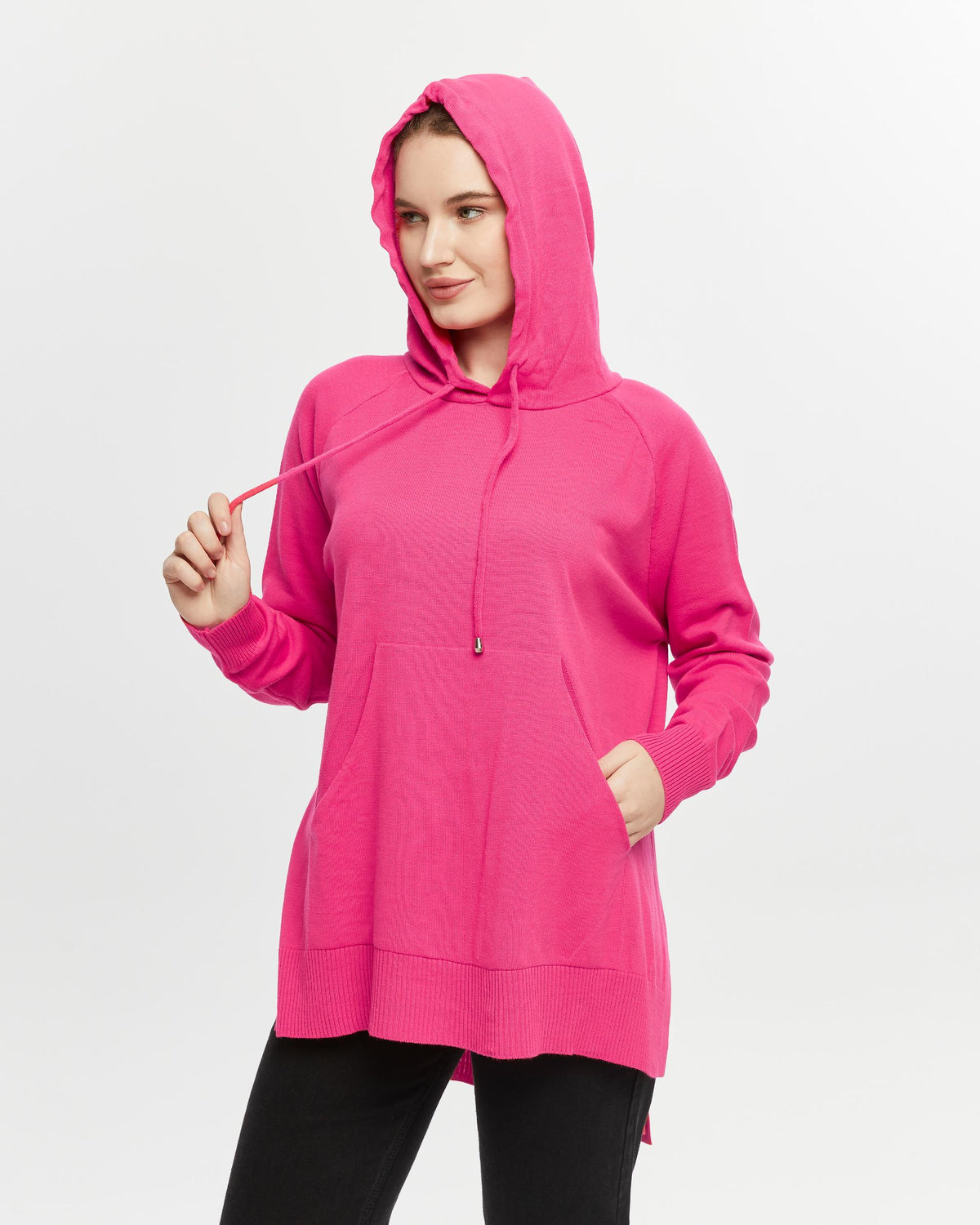 Stilvoll & lässig leichter Sommer Hoodie - Pink