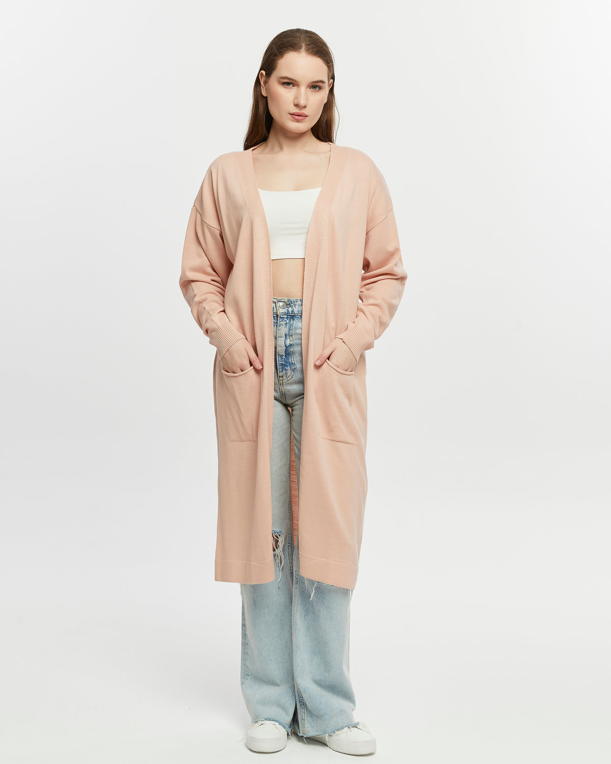 Leichter Sommer Cardigan - Rose