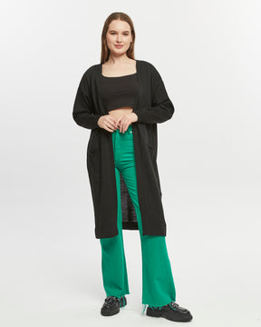 Leichter Sommer Cardigan - Schwarz