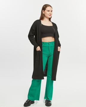 Leichter Sommer Cardigan - Dunkelgrau