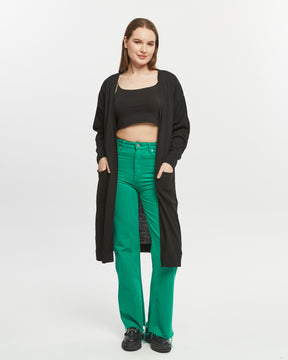 Leichter Sommer Cardigan - Dunkelgrau