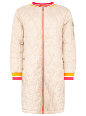 Zwillingsherz - Bombermantel "Shine Hope Smile" - Beige