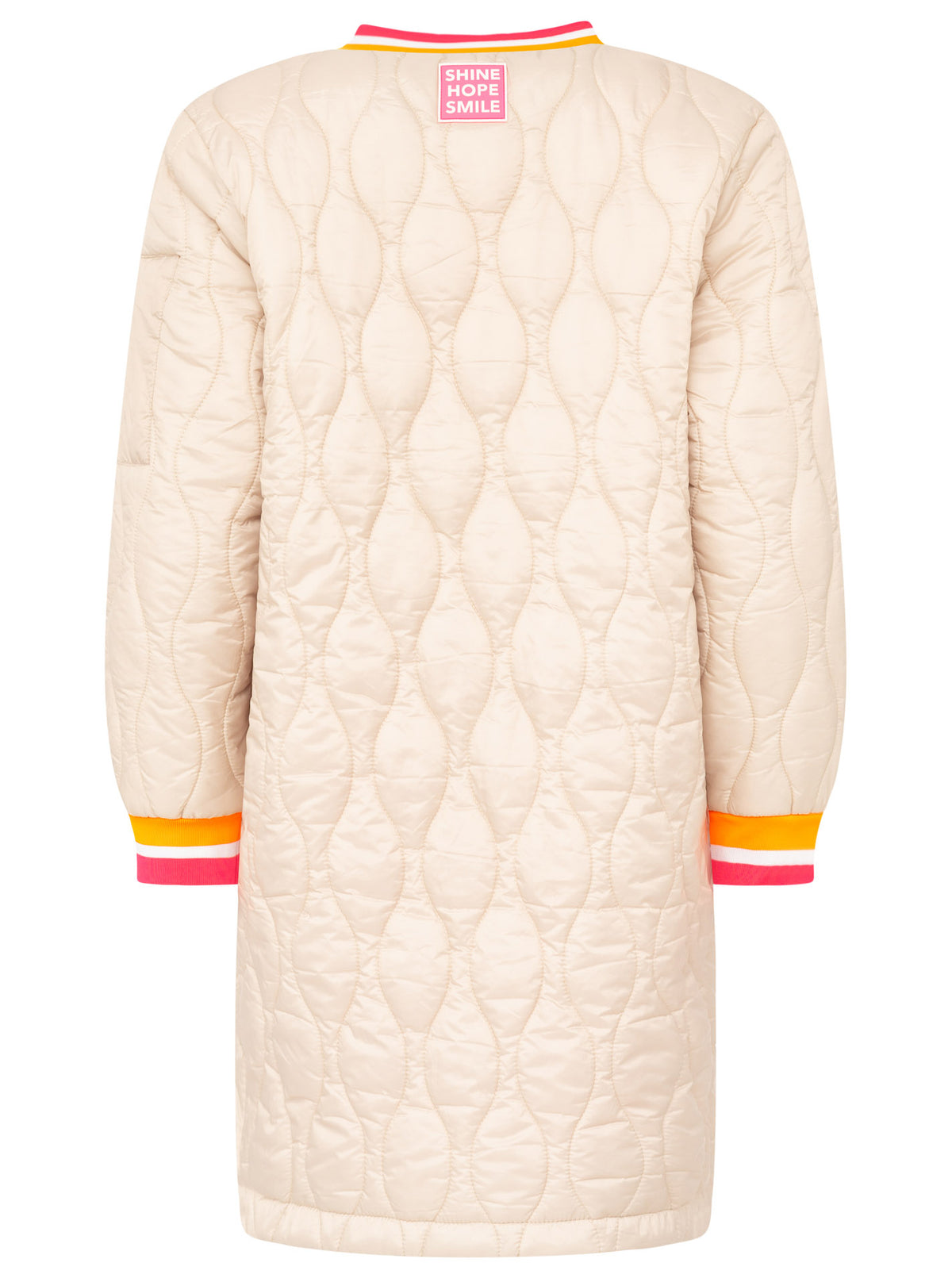 Zwillingsherz - Bombermantel "Shine Hope Smile" - Beige