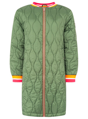 Zwillingsherz - Bombermantel "Shine Hope Smile" - Khaki