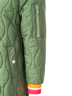 Zwillingsherz - Bombermantel "Shine Hope Smile" - Khaki