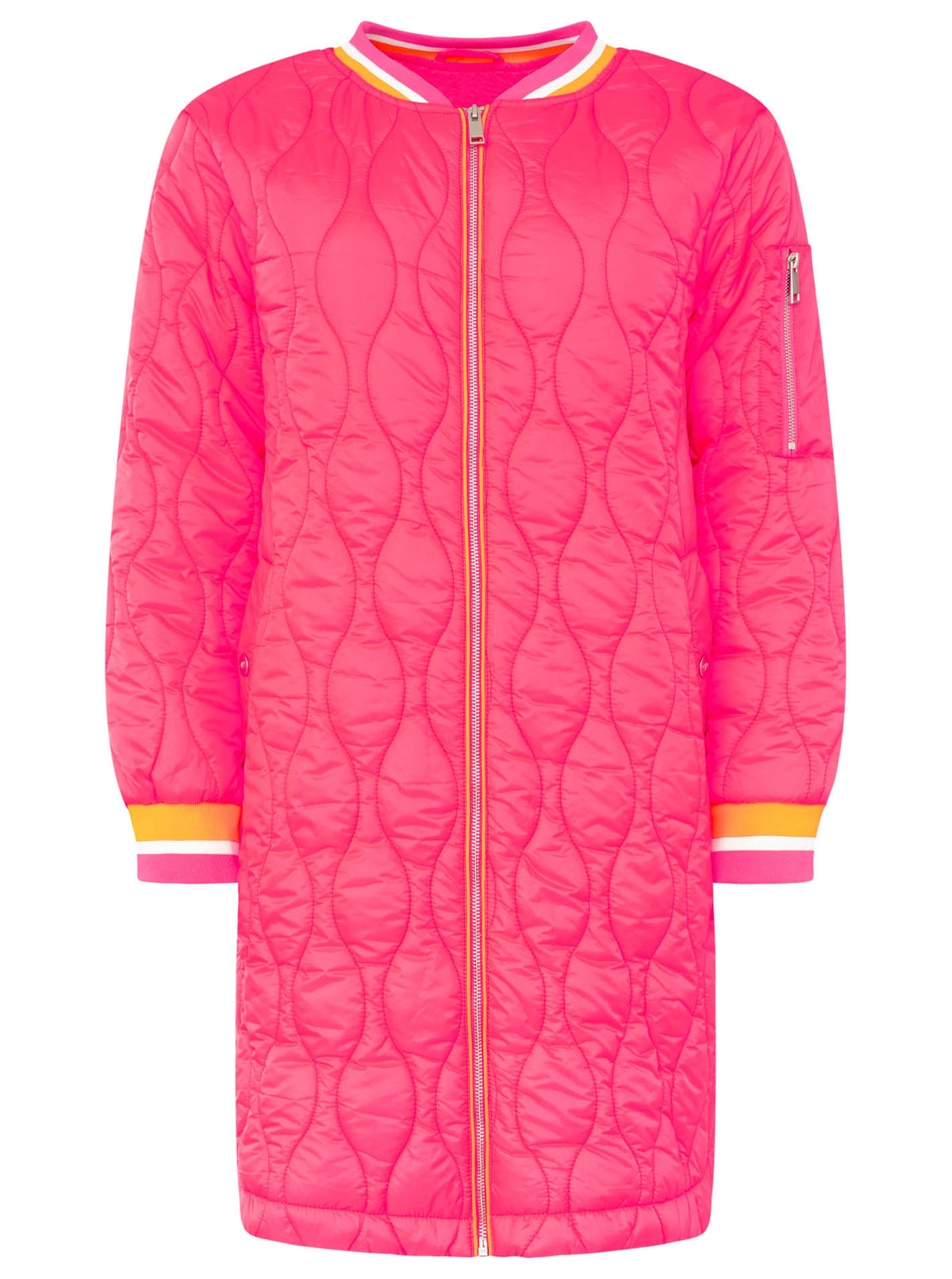 Zwillingsherz - Bombermantel "Shine Hope Smile" - Neonpink