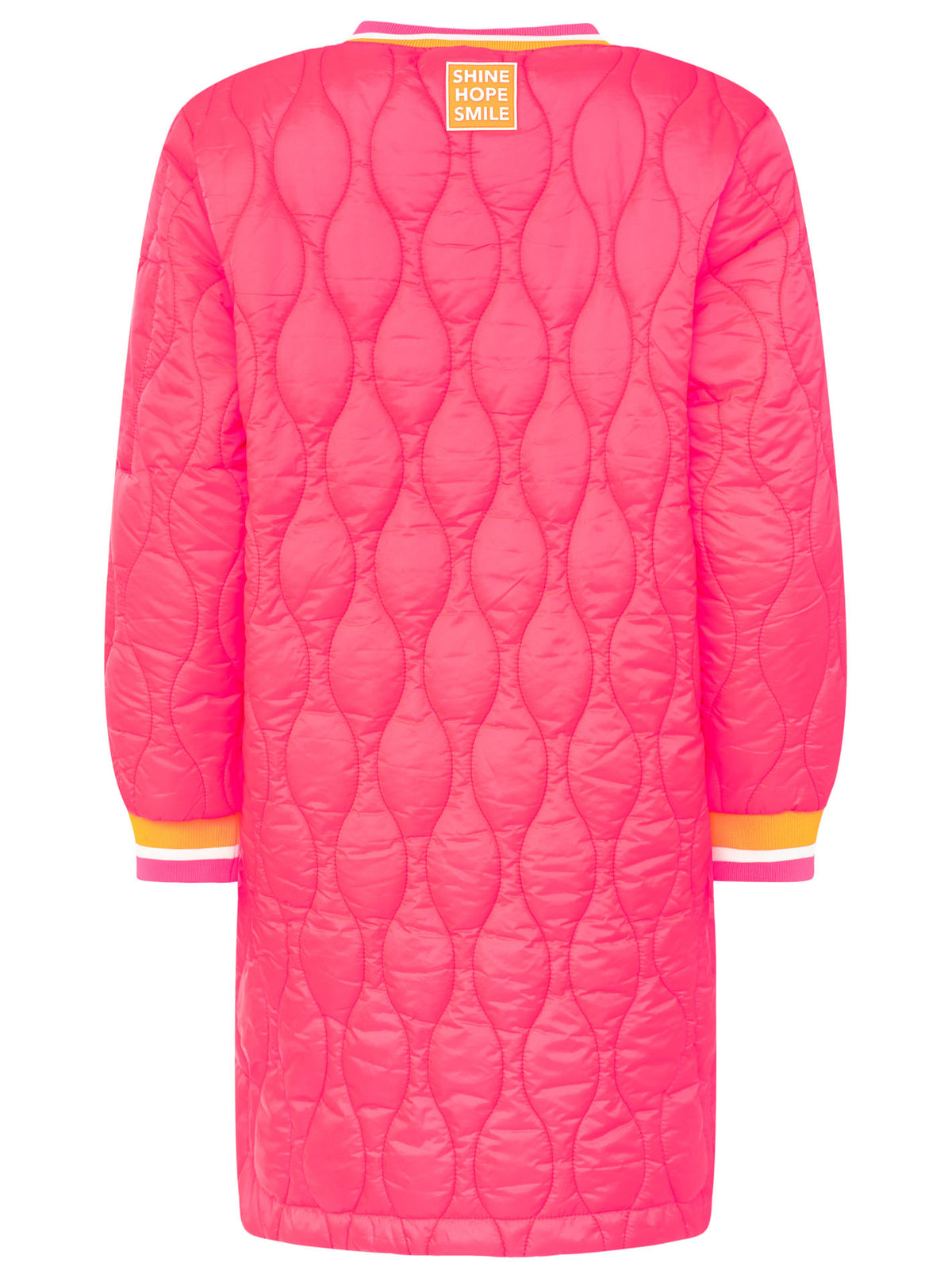 Zwillingsherz - Bombermantel "Shine Hope Smile" - Neonpink