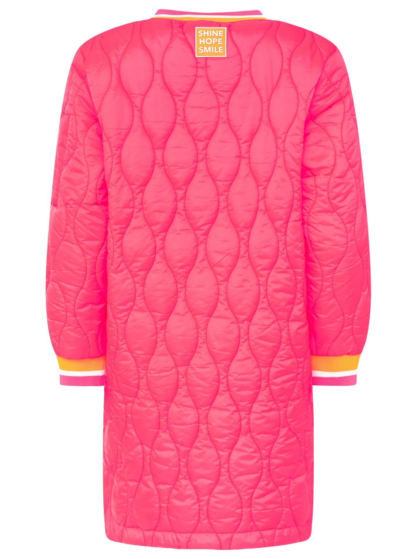 Zwillingsherz - Bombermantel "Shine Hope Smile" - Neonpink