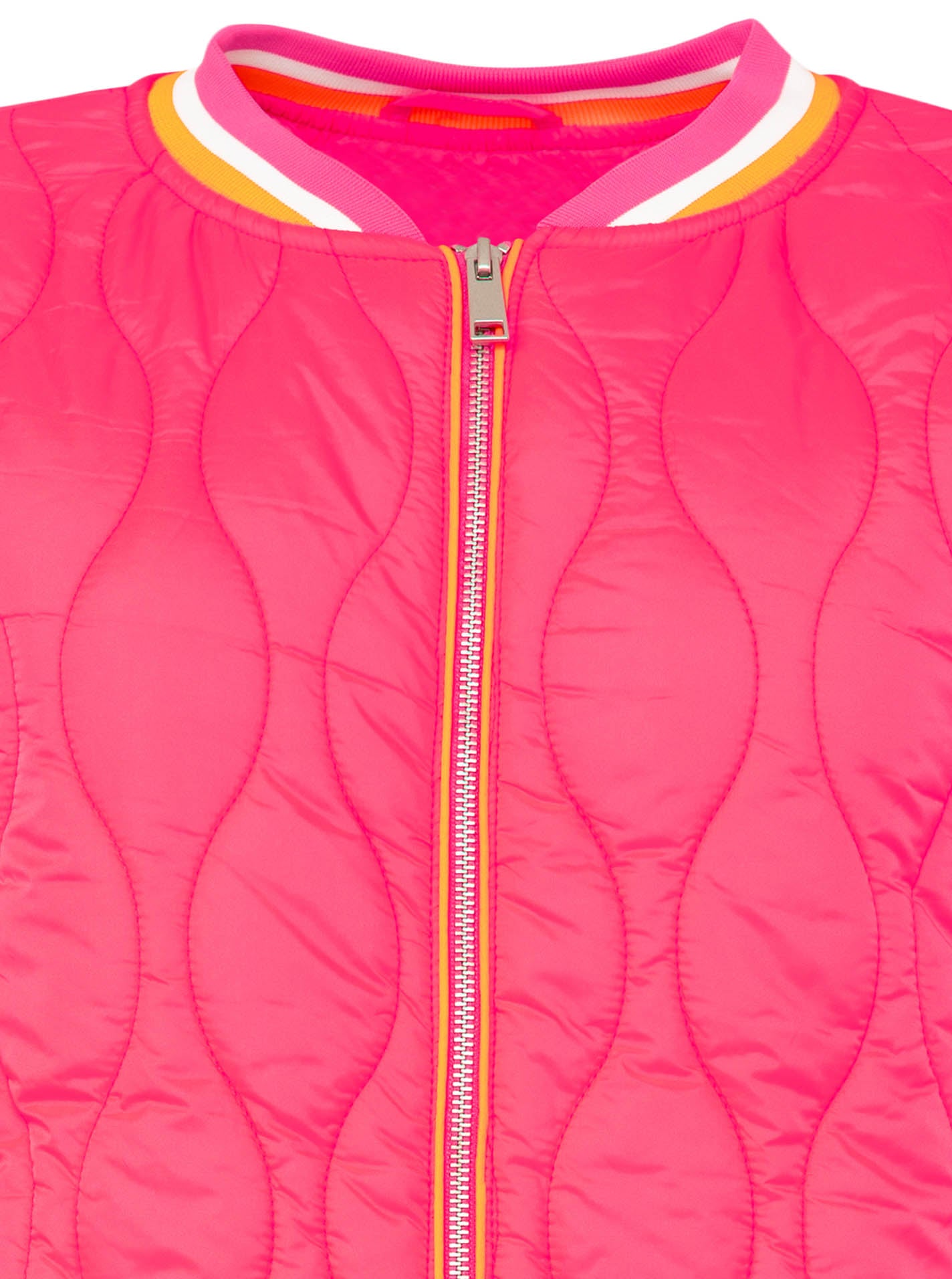 Zwillingsherz - Bombermantel "Shine Hope Smile" - Neonpink